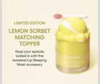 Laneige Lip Sleeping Mask Lemon Sorbet With Ice Cream Topper  Applicator Holder