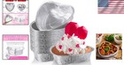 48-count Heart Shaped Cake Pan Set With Lids