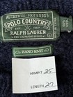 Vtg Polo Country Ralph Lauren Men   s Large Wool Blue Hand Knit Sweater Heritage