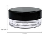 50 Pieces 3 Gram 3ml Plastic Makeup Cosmetic Lotion Cream Sample Jar Containers 