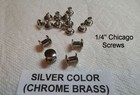 Chicago Screws 1 4  Brass In Black_gold_silver_antique Brass_antique Copper