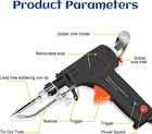 120w Electric Soldering Iron Welding Gun Tool Kit Solder Wire Desoldering Pump