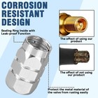 4x Silver Metal Tire Valves Air Dust Cover Stem Caps For Wheel Car Suv Bike Us