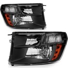 Headlight Assembly Pair For 2011-2018 2500-5500 55277409ag 55277410ag