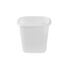 Vanity Trash Can wastebasket 1 5-gallons 6-quarts White