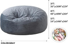 Bean Bag Chair For Adults With Memory Foam Filler Big Kids Beanbag Chair 3 Ft