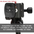 Weewooday 2 Pieces 35 Mm Tripod Quick Release Plate Adapter Black