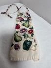 Vtg Kitchen Linens Cecil Saydah Hang   Dish Towel Fruit   Flower Pattern Cotton
