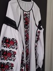Women s Ukrainian Embroidered Vyshyvanka Long Dress Size L