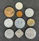 Vtg Lot Of 10 European Coins France  Italy  Spain norway luxembourg netherlands