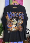 New York Knicks Taz 1994 Looney Tunes Nba Tee Basketball Shirt Reprint