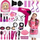 Hair Salon Toys For Girls  36pcs Kids Pretend Play Makeup Sets  Dress Up Beau   