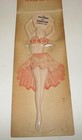 Vintage 1950s Advertising Dolly The Dancer Girlie Nude Plastic Letter Opener