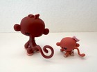Littlest Pet Shop Mommy   Baby Monkey  2670   2671 Authentic Hasbro Lps