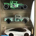 Hot Wheels 3 Pack Bone Shaker  69 Chevy Pickup Silver Mclaren Speedtail White