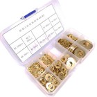 800pcs Brass Flat Washers Assortment Kit
