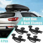 4pcs set Stainless Steel Universal Roof Box Car Van Mounting Fitting Kit U-bolts