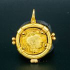 Hellenistic Greek Antique Gold Coin Jewelry Pendant 10 6 Grams