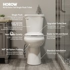 19 21   Two-piece Tall Toilet For Seniors extra High Elongated 12 Inch Rough-in