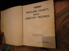 Richland County Ohio Cemetery Records Book Genealogy Mansfield Shelby Lexington