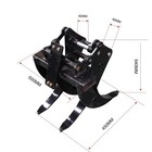 New Mini Excavator Grapple Attachment Wide Grapple For 0 8-1 5ton Mini Digger