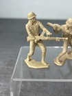 Lot Of 3 Vintage Japanese Wwii Louis Marx 2 5  Plastic Soldiers 1963 All Marked