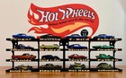 Custom Hot Wheels Original 16 Display  classic Banner   White Names 