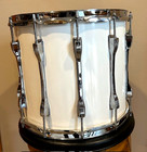 Vintage Ludwig Blue Olive Marching Snare 14  X 12   12 Mach Lugs  Read Descrip