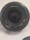 Minolta Md 50mm 1 1 7 F1 7 Lens For Minolta Md 35mm Slr Film Camera W caps
