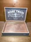 Multiple Available Mark Twain Memoir No 2 9 x7 25 x2 25  Solid Wood Cigar Box