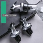 5pck Silicone Pourer   Wine Stopper Combo For Olive Oil Vinegar Liquor Bottles