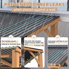 14  X 10  Outdoor Heavy Gazebo For Patio  Outdoor Wood Lean To Hardtop Pergolas