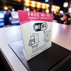 Custom Logo Wifi Tap Sign Display Stand   No Password Needed   Nfc   Qr   Glossy