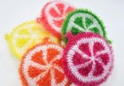 100  Handmade Dish Scrubber Crochet Fruit Design Dishwash Scrubbies