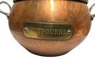 Vintage Copper  Potpourri Pot Vented Lid Brass Handles Copper Pot Incense
