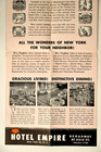 Vintage Hotel Empire Brochures 1950   s Four Fold 7 X 17  Open