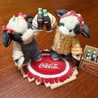 Enesco Marys Moo Moos Coca-cola Cow Figurine Lot 6pc Special Show Edition Soda