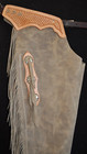 Custom Made Leather Chaps new Buckskin Shotgun Chaps made In Usa