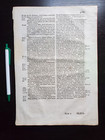 Biblia Vulgate Bible Leaf -  1700s Latin Bible Antique Book Leaf 469 470