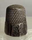 Antique Stern Brothers Sterling Silver Thimble Anchor Mark Size 10 - Anchor Mark