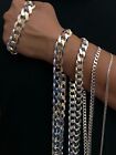 925 Sterling Silver Cuban Curb Link Chain Necklace 1 5mm  15mm Men Women 16  40 