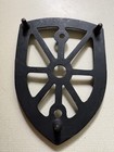 Antique Sad Flat Iron Trivet Cast Iron Vintage Farmhouse Decor