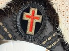 Vintage M c  Lilley   Co  Masonic Knights Templar Bicorne Hat Chapeau Sz 7 3 8