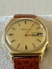 Vintage 1969 Bulova Accutron Day Date M9 14k Gold Filled H60034 Men   s Watch