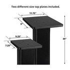 Dayton Audio Sswb36b 36  Universal Wood Speaker Stand Pair  Black