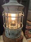 Vtg Nautical Ship Brass   Copper Caged Hanging Light Lamp 17  Lamp Conversion