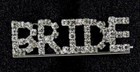 Bride Clear Crystal Brooch Pin Wedding Shower Party