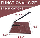 18 Inch Guillotine Paper Cutter - Heavy Duty Professional Paper Trimmer For Card