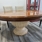Henredon  Solid Wood Stone Base 65    Artisan Top Dining Table Style   6302