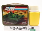 Gi Joe Real American Hero Metal Lunch Box W thermos 1982 Thermos Brand
